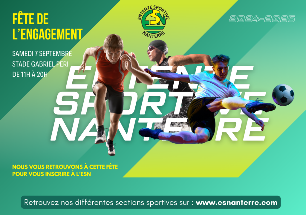 Affiche de la fête de l'engagement Nanterre 2024